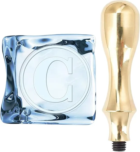 Miniatura 7 de CRASPIRE Sello de hielo con letra G, con cabeza de latón extraíble y mango de metal, sello de marca de hielo de 1.2 pulgadas para cubitos de hielo