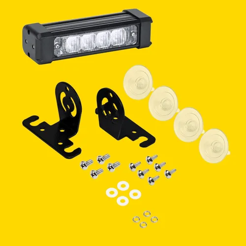 Miniatura 7 de LAMPHUS SolarBlast SBLS14 - Barra de luz estroboscópica LED para cubierta de advertencia (4 W, color ámbar)