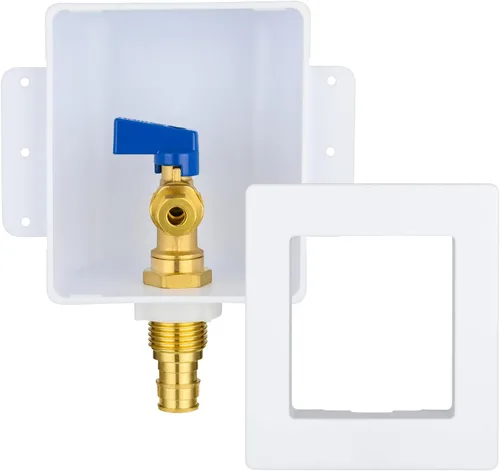 Miniatura 16 de Caja de salida para máquina de hielo con pararrayos de martillo de agua de acero inoxidable, entrada de sudor de 1/2 pulgada (MIP) y conexión