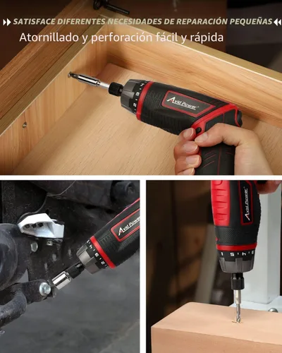 Miniatura 6 de AVID POWER Juego de destornilladores eléctricos recargables de 4 V con 44 accesorios, pistola de tornillo de 5.65 Nm, ajuste de par de torsión 5+1
