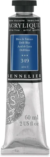 Miniatura 78 de Sennelier Acrílico para artistas extrafinos, 2.0 fl oz, luz verde cromo S3
