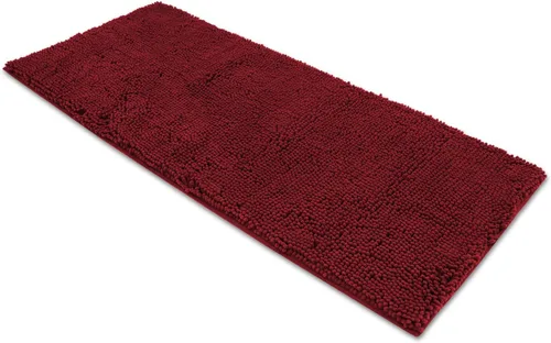 AOACreations Alfombra de baño de chenilla, lanudo y peludo, tapete de baño extralargo, 20 x 59 pulgadas, felpa suave y lujosa, pelo alto,