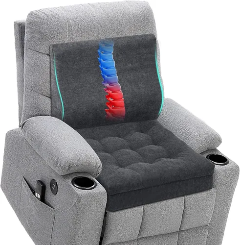 Miniatura 8 de Cojines para Sillón Reclinable para Ancianos, Cojín de Silla Grueso de 20x20x4 Pulgadas para Usuarios de Menor Estatura, Diseño Patentado, Cojines