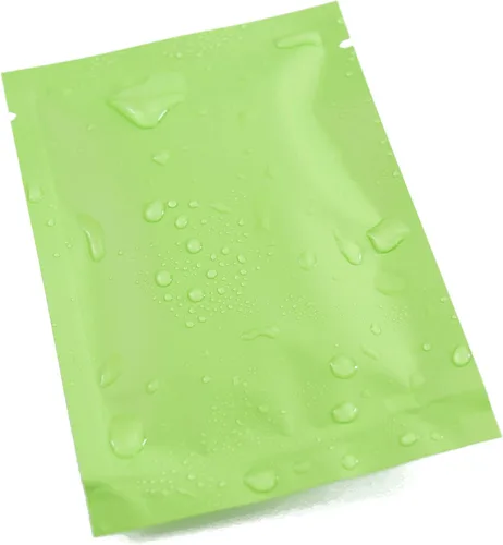 Miniatura 5 de QQ Studio 100 PCS Bolsas de Papel de Aluminio Mylar Metálico con Parte Superior Abierta Sellables (8x12cm(3.1x4.7"), 100x Verde)