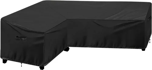 Miniatura 14 de OutdoorLines Funda seccional curvada impermeable para exteriores, resistente a los rayos UV, resistente al viento, para terraza, césped y patio