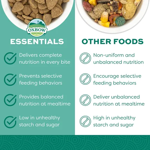 Miniatura 3 de Oxbow Essentials Alimento para Ratas, Alimento para Mascotas para Ratas Adultas, Fórmula Completamente Natural Rica en Vitaminas y Minerales