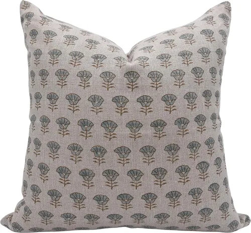 Miniatura 12 de Funda de cojín de lino puro de 14 x 14 pulgadas con cremallera para sofá, sofá y cama, decoración de otoño, granja, al aire libre, sala de estar