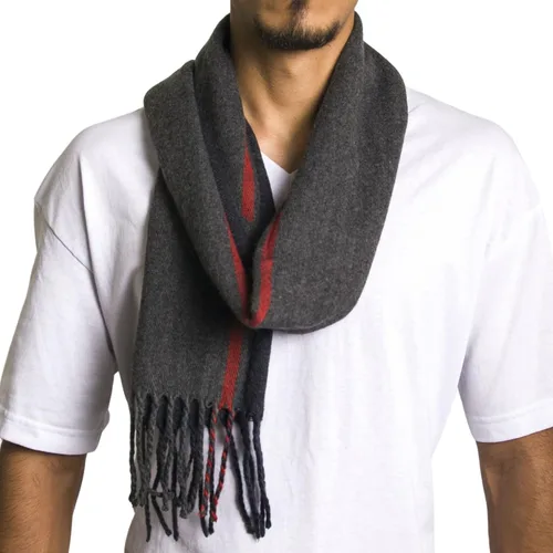 Miniatura 62 de Alpine Swiss Bufanda a cuadros para hombre, ultra suave, chal de invierno, cálido, ligero, para clima frío