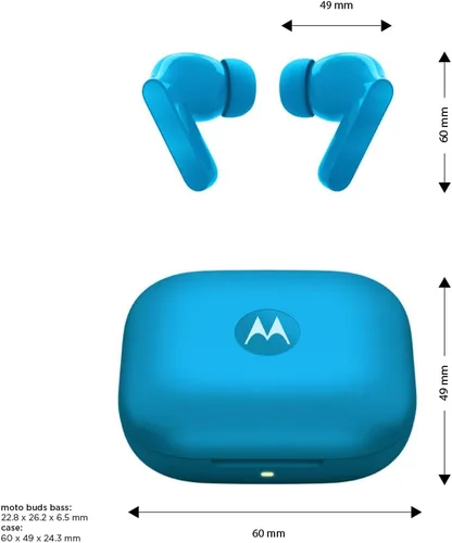Miniatura 6 de Motorola Moto Buds Bass XT2443-1 Dynamic ANC, matriz de micrófonos triple, Bluetooth 5.3, IP54 resistente al agua y al polvo, Dolby Atmos Audio
