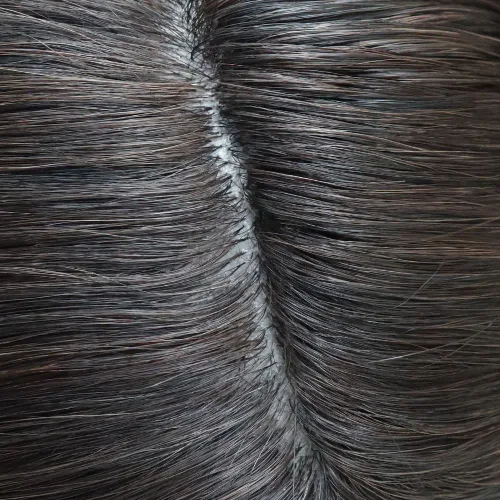 Miniatura 4 de HAIR NATURE Sistemas de reemplazo de cabello humano Toupee para hombre, 0.005 in, piel de polietileno inyectada, pelucas reales para hombres