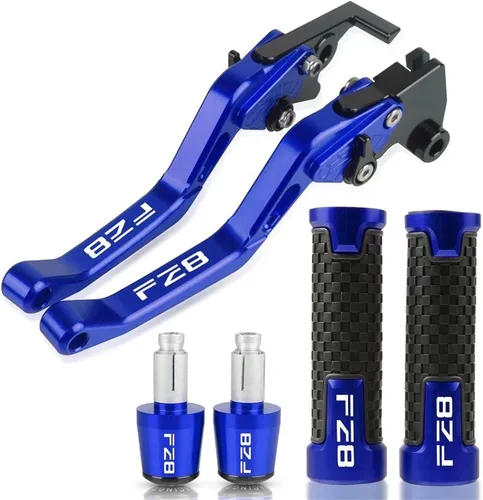 Miniatura 21 de Embrague Accesorios de motocicleta CNC Palanca de embrague de freno Manillar Manillar Agarres extremos para FZ8 FZ-8 2010-2018 2017 2016 2015 2014