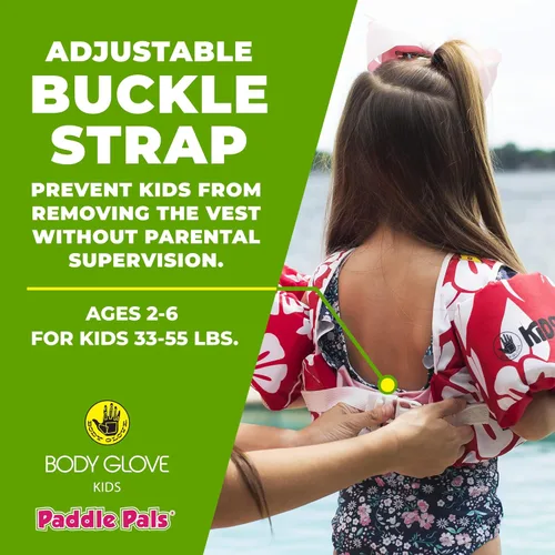 Miniatura 5 de Body Glove Paddle Pals - Chaleco salvavidas para niños aprobado por la Guardia Costera para aprender a nadar PFD Tanque de peces