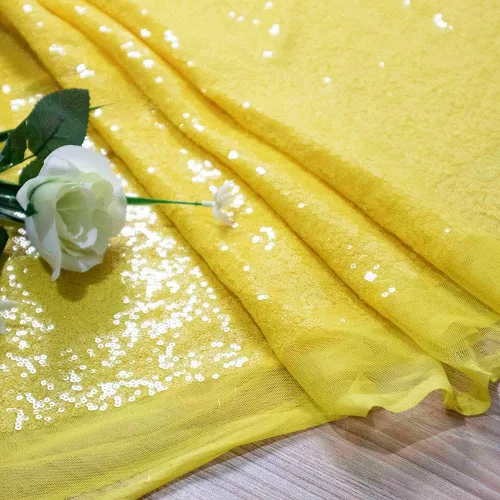 Miniatura 12 de Partisout Tela de lentejuelas por el patio - Tela de 3mm brillante para manualidades DIY, disfraces y decoración de fiesta Material de brillo, 3