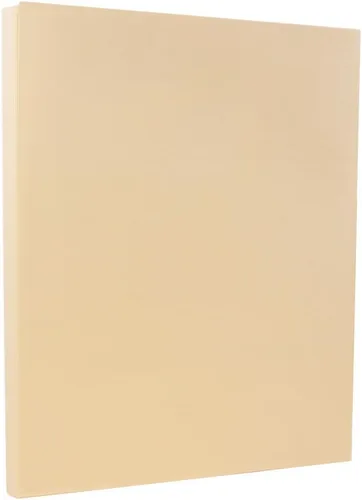 Miniatura 24 de JAM PAPER Vellum Bristol Cartulina de 65 lb - 8.5 x 11 Coverstock - 147 gsm - Azul - 50 Hojas/Paquete
