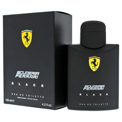 Miniatura 4 de Ferrari Scuderia Black Eau de Toilette Natural Spray Fragancia para hombre Fougere aromático con aroma a cítricos, frutas, canela y vainilla