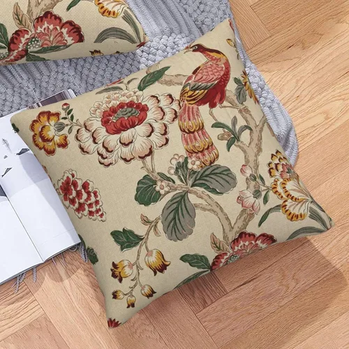 Miniatura 7 de ChangQingArt Fundas de almohada de lino y algodón, color pavo real, 18 x 18 pulgadas, cuadradas, fundas de almohada para sofá cama