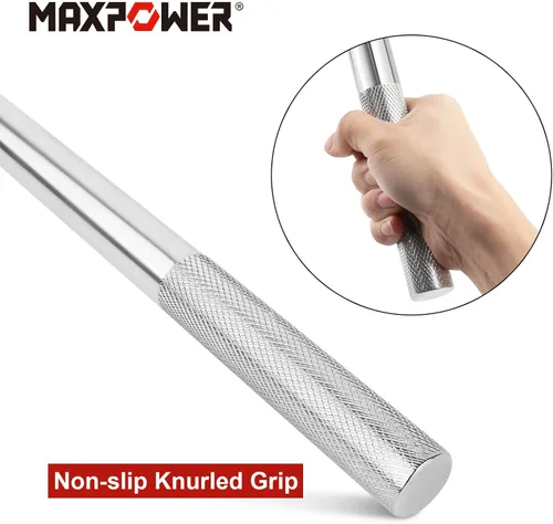 Miniatura 5 de MAXPOWER Barra de disyuntor de 24 pulgadas de doble transmisión con mango flexible de transmisión de 3/4 de pulgada y de 1/2 de pulgada