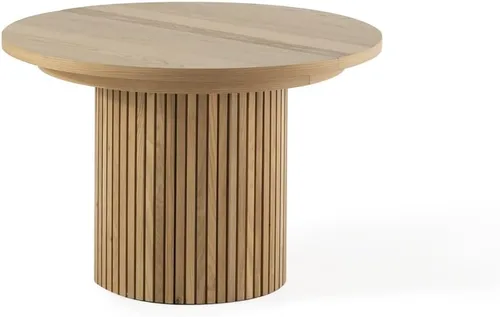 Miniatura 8 de Transformer Table - Mesa de comedor redonda extensible de madera maciza, mesa de comedor redonda extensible, muebles modernos que ahorran espacio