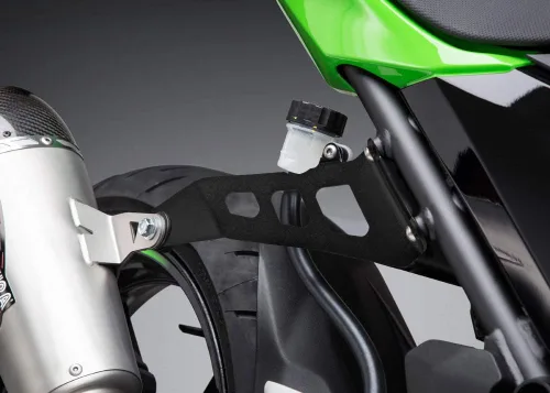 Miniatura 6 de MOTO4U Soporte de suspensión de escape de motocicleta para Ninja 400 2018 YOSHMURA Tubo de escape Accesorios de motocicleta negro