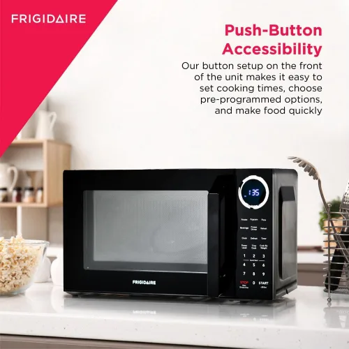 Miniatura 9 de FRIGIDAIRE Horno microondas de cocina para encimera, negro, 0.9 pies cúbicos (900 vatios), 15.5 pulgadas de profundidad x 19 pulgadas de ancho x