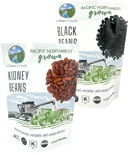 Miniatura 17 de CLEAR CREEK Frijoles certificados sin residuos de glifosato cultivados en Washington 25 libras Sin OMG Kosher Vegano No irradiado