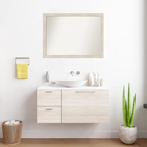 Miniatura 456 de Amanti Art Espejo personalizado, espejo estrecho de baño de oro blanco, espejo de pared o espejo de tocador de baño sobre el fregadero