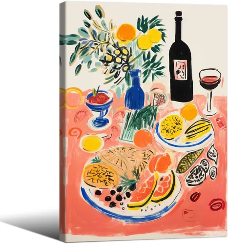 Miniatura 20 de Póster de pintura al óleo colorida de ventana abierta, arte de pared abstracto impresionista famoso y moderno, impresiones de lienzo estético