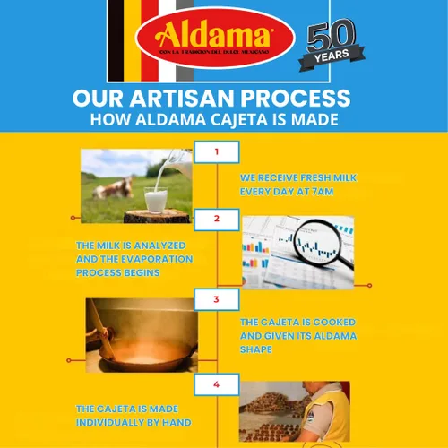 Miniatura 4 de ALDAMA Obleas Mediana Obleas - Caramelo de leche de obleas mediana - 8.81 onzas Galletas cremosas mexicanas de Oblea con relleno de Dulce de Leche