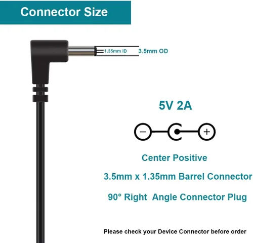 Miniatura 3 de Cable adaptador de corriente de pared casera de 2A CA para marco de fotos digital Coby DP700 DP 700 wd