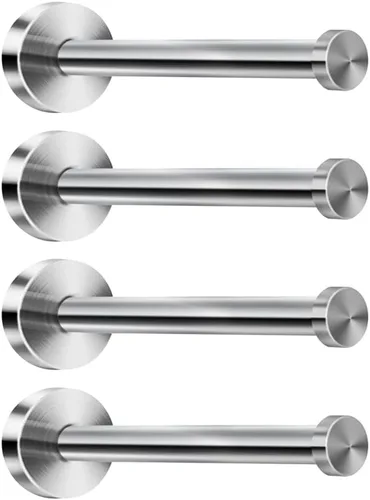 Miniatura 8 de Ganchos cortos de acero inoxidable cepillado para toallas de baño, gancho de montaje en pared súper resistente, apto para dormitorio, sala de estar