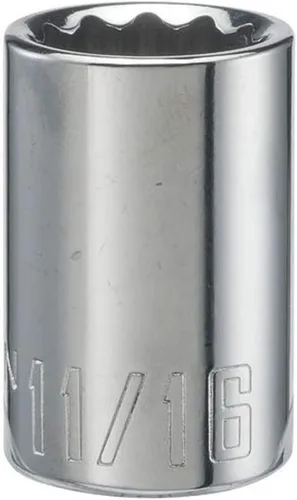 Miniatura 12 de CRAFTSMAN - Llave poco profunda, SAE, accionamiento de 1/2 pulgada, 1 pulgada, 12 puntas (CMMT47514)