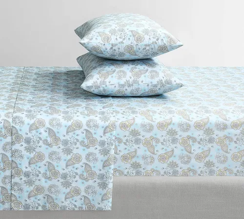 Miniatura 2 de Feather & Stitch - Juego de sábanas de 100 % algodón más suaves, ropa de cama de tejido percal de 300 hilos, bolsillo profundo de 16 pulgadas
