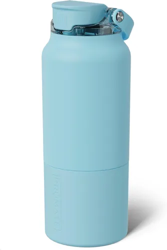 Miniatura 34 de BrüMate Rise - Botella de agua de 18 onzas con popote de silicona cubierto Botella de agua para niños aislada 100% a prueba de fugas Base apta