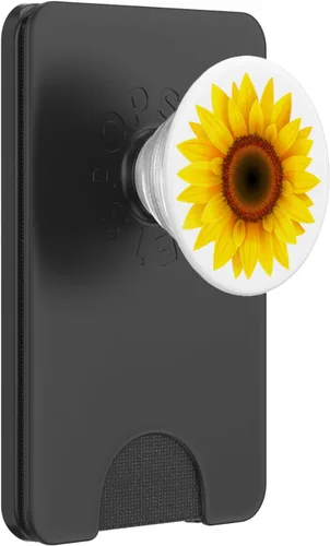 Miniatura 8 de Girasol Decoración Girasol Amarillo Sol Flor Fondo Blanco PopSockets PopSockets Swappable PopGrip