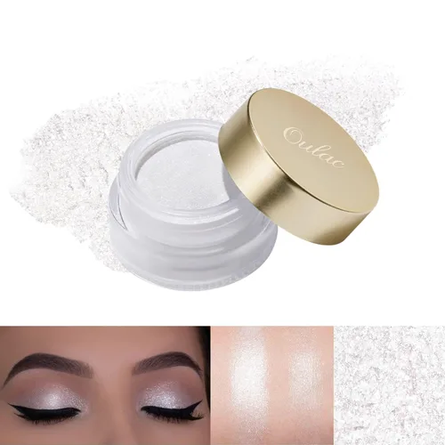 Miniatura 9 de Oulac Sombra de ojos en crema con brillo también para iluminador Sombra de ojos mezclable Resistente al agua y de larga duración con fórmula Pureza