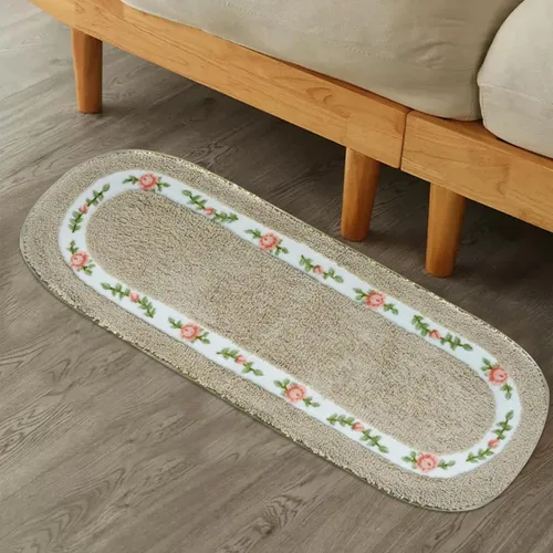 Miniatura 8 de Abreeze Alfombra rosa para sala de estar y dormitorio, antideslizante, ultrasuave, lavable y absorbente, 17.71x49.21 pulgadas, color azul