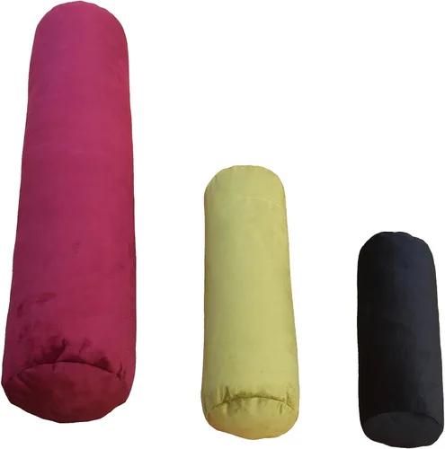 Miniatura 5 de Funda de almohada cilíndrica de terciopelo grueso de tamaño personalizado, soporte para columna vertebral, cuello, espalda, lumbar, almohada