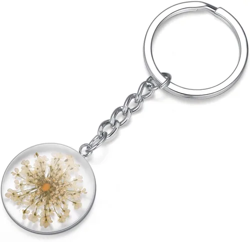 Miniatura 11 de Pressed Flower Keychain Charms Forget-Me-Not Keychain Personalized Handmade Keychain Gifts for Her