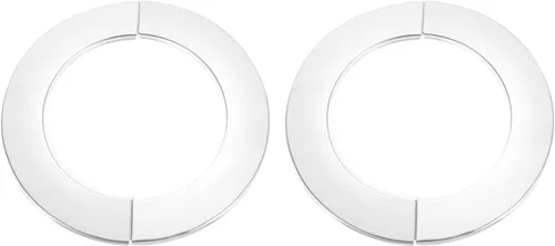 Miniatura 16 de uxcell Brida dividida de pared, placa redonda de escudo de acero inoxidable 304 de 0.866 in para tubo de diámetro de 0.866 in