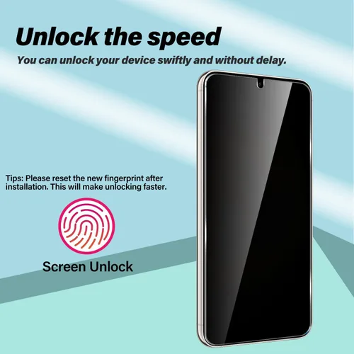 Miniatura 5 de BIGFACE Protector de pantalla de vidrio templado con privacidad para Galaxy S23 + protector de lente de cámara [2 + 2 unidades] [antiarañazos]