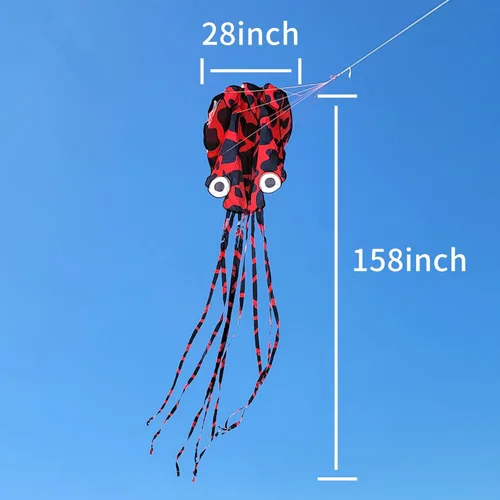 Miniatura 4 de Mint's Colorful Life Octopus Kite for Kids and Adults, Large 3D Software Octopus Kites with Long Tails, Huge Easy Flyer Kites for Beach Trip Family