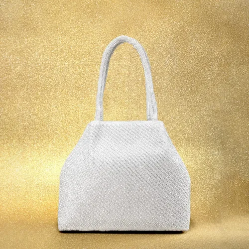 Miniatura 3 de Aheli Potli - Bolsas de noche para mujer, bolso étnico de novia con cordón (P68), Oro