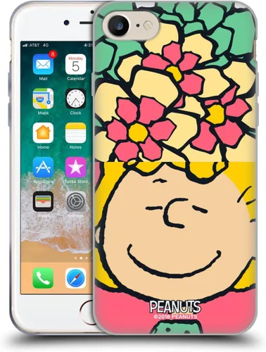 Miniatura 361 de Head Case Designs Funda de gel con licencia oficial de Peanuts Snoopy & Woodstock Halfs and Laughs [protección de grado militar] compatible