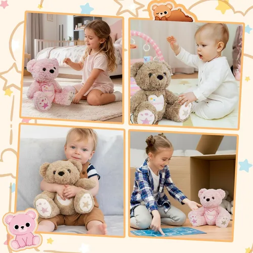 Miniatura 5 de Oso de Peluche Personalizado con Bordado de Nombre – Oso de Peluche Personalizado de 14" para Niños Pequeños de 1-10 Años, Lindo Cumpleaños Oso
