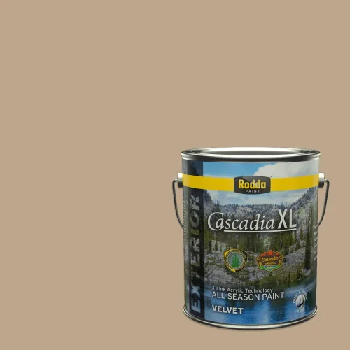 Miniatura 147 de Rodda Paint CASCADIA XL Pintura e imprimación satinada para exteriores en uno, cuarto de galón, azul playa norte