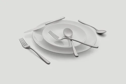 Miniatura 3 de Cambridge Silversmiths Rise Mirror - Juego de cubiertos de 20 piezas, servicio para 4 Espejo plateado