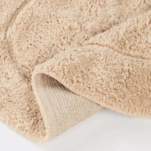 Miniatura 10 de Superior Juego de 2 alfombras de baño antideslizantes, ultra afelpadas, suaves y absorbentes, 100% algodón peinado, juego de alfombras de baño
