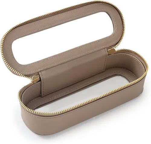 Miniatura 28 de Aveniee Organizador de bolsa de maquillaje transparente, bolsa de aseo de viaje para mujer, bolsa de cosméticos impermeable con cremalleras, Rosa