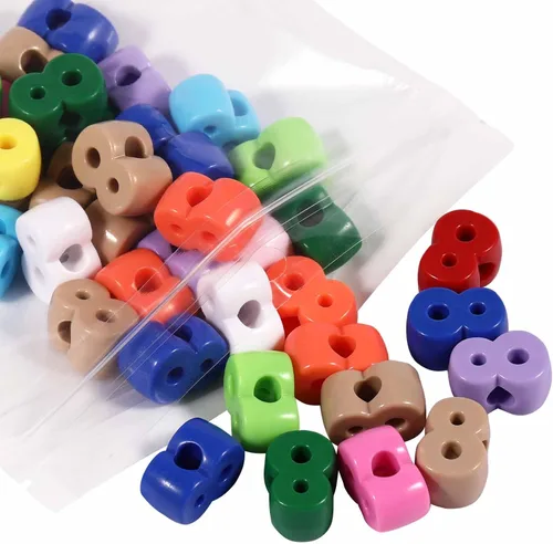 Miniatura 21 de 40 cuentas de letras 3D focales acrílicas sueltas para hacer joyas, pulseras, collares, llavero, bolsa de teléfono, cadena, llaveros (letras mixtas)