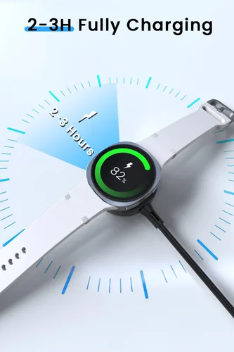 Miniatura 5 de Cargador USB C/A 2 en 1 compatible con Samsung Galaxy Watch 8/8 Classic /7/6/6 Classic/5 Pro/5/4/3/FE/Ultra 2025/2024/Active 1/2 Cable magnético